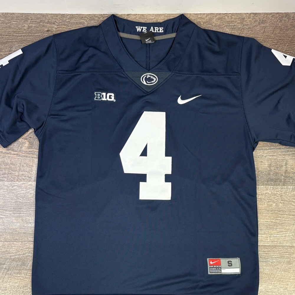 🏈 Nike Penn State Nittany Lions #4 HARRIS Football Jersey – Navy – Size Small